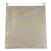 Foil/Paper/Honeycomb Insulated Bag, Cheeseburger Labeling, 6" x 0.75" x 6.5", Gray/Yellow, 1,000/Carton