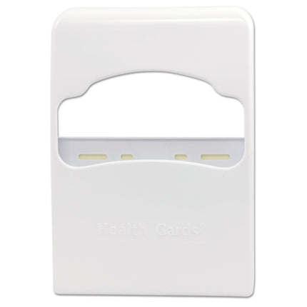 Health Gards Quarter-Fold Toilet Seat Cover Dispenser, 8.75 X 2 X 12, White