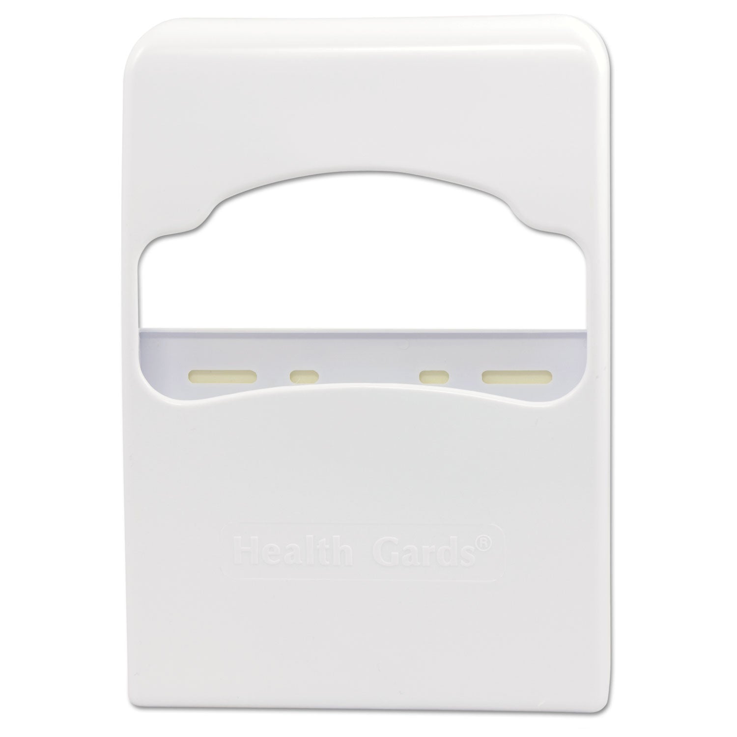 Health Gards Quarter-Fold Toilet Seat Cover Dispenser, 8.75 X 2 X 12, White