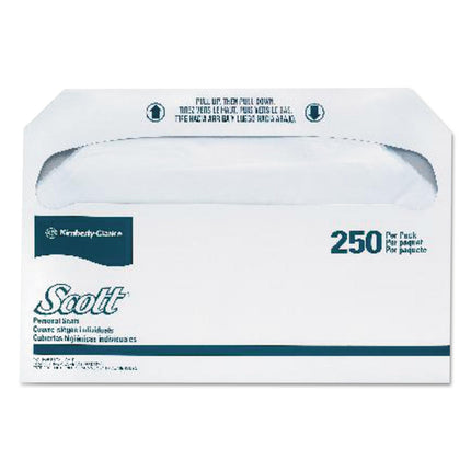 Personal Seats Toilet Seat Covers, 14.5 X 17, White, 250/pack, 20 Packs/carton