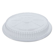 Plastic Dome Lid, 8.25" Diameter x 0.88" h, Clear, 500/Carton