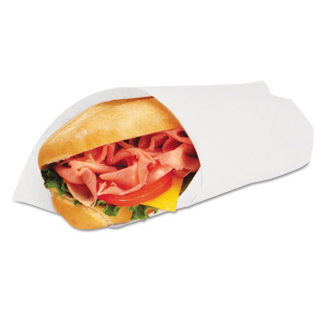 Grease-Resistant Paper Wraps And Liners, 14 X 14, White, 1,000/box, 4 Boxes/carton
