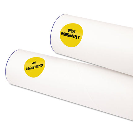 Printable Self-Adhesive Removable Color-Coding Labels, 1.25" dia, Neon Orange, 8/Sheet, 50 Sheets/Pack, (5476)