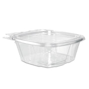 ClearPac SafeSeal Tamper-Resistant/Evident Containers, Flat Lid, 12 oz, Clear, Plastic, 100/Bag, 2 Bags/Carton