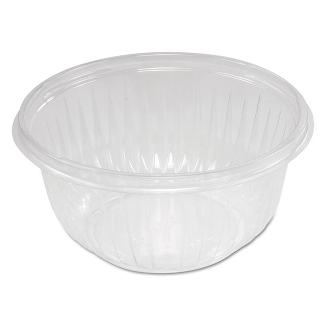 PresentaBowls Clear Bowls, 16 oz, Plastic, 63/Bag, 8 Bags/Carton, 504 Bowls/Carton
