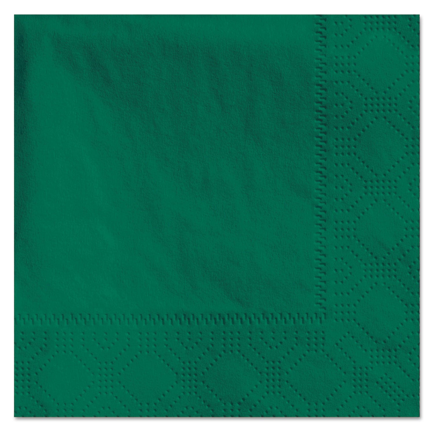 Beverage Napkins, 2-Ply, 9 1/2 X 9 1/2, Hunter Green, 1000/carton