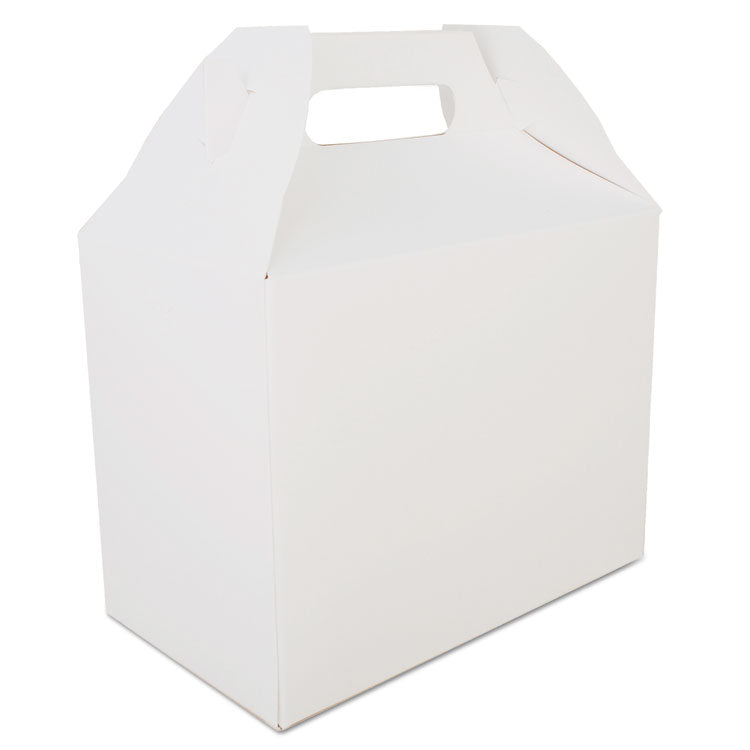 Carryout Barn Boxes, 10 lb, 8.88 x 5 x 6.75, White, Paper, 150/Carton