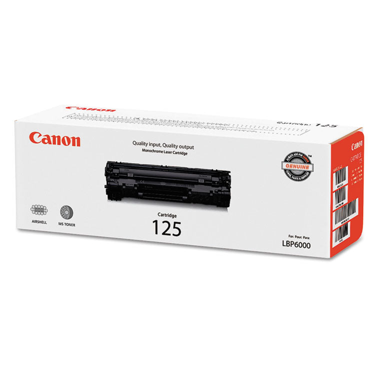 3484b001 (crg-125) Toner, 1,600 Page-Yield, Black