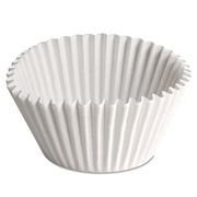 Fluted Bake Cups, 2.25" Diameter x 1.88" h, White, Paper, 500/Pack, 20 Packs/Carton