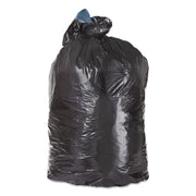 Low-Density Can Liners, 45 gal, 1.25 mil, 23" x 46", Black, Flat Pack, 100/Carton