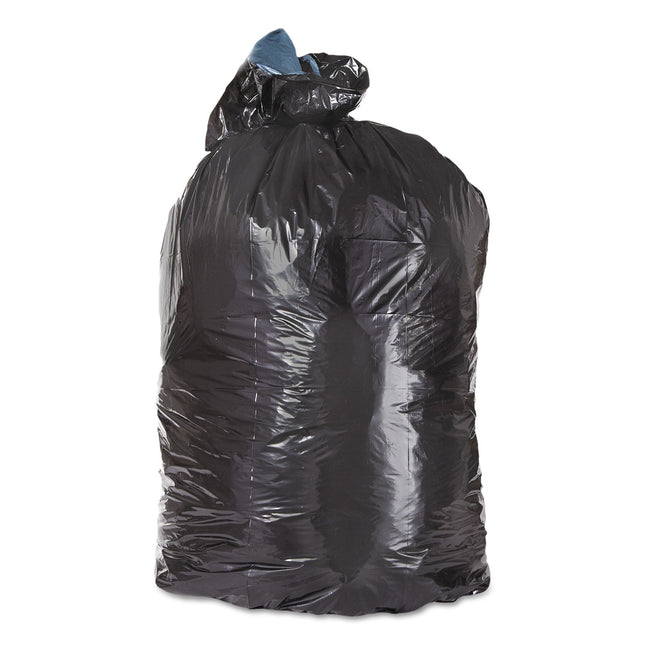 Low-Density Can Liners, 45 gal, 1.6 mil, 23" x 46", Black, Flat Pack, 100/Carton