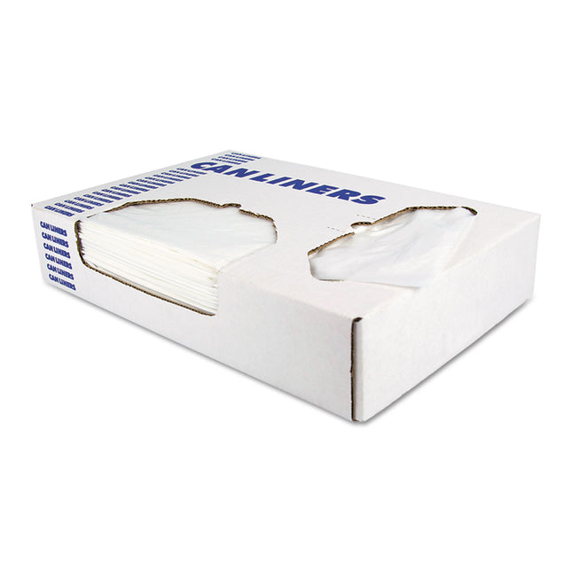 Linear Low-Density Can Liners, 16 Gal, 0.35 Mil, 24" X 32", Clear, 1,000/carton
