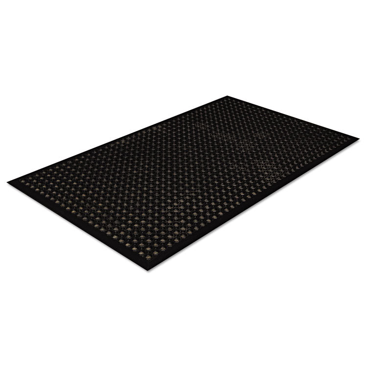 Safewalk-Light Drainage Safety Mat, Rubber, 36 X 60, Black