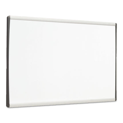 ARC Frame Cubicle Board, Magnetic Dry Erase, 30" x 18", White Surface, Satin Aluminum Frame