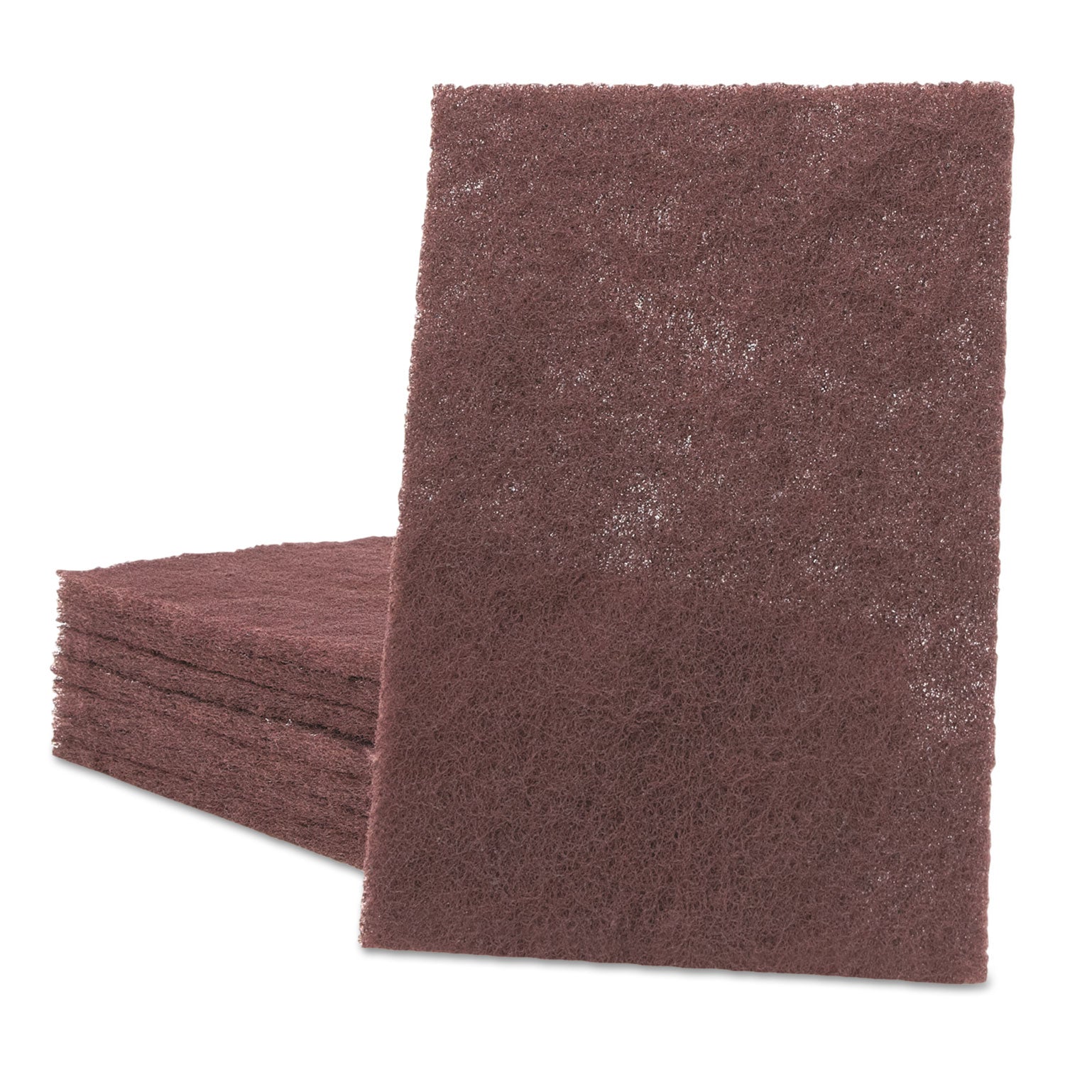 General Purpose Hand Pad, 6 X 9, Maroon, 20/box, 3 Boxes/carton