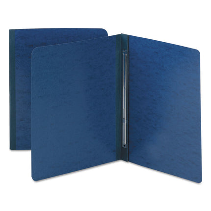 Prong Fastener Premium Pressboard Report Cover, Two-Piece Prong Fastener, 3" Capacity, 8.5 X 11, Dark Blue/dark Blue