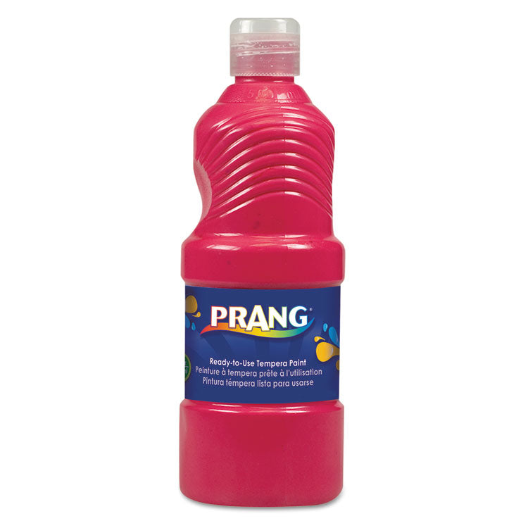 Ready-To-Use Tempera Paint, Red, 16 Oz Dispenser-Cap Bottle