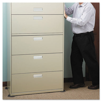 Mighty Mighty Movers Reusable Furniture Sliders, Round, 5" Diameter, Beige, 4/Pack