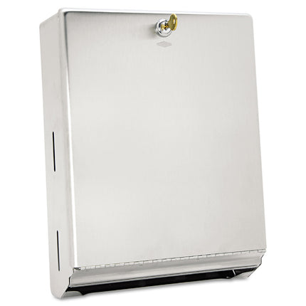 Surface-Mounted Paper Towel Dispenser, 10.75 X 4 X 14, Stainless Steel