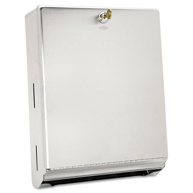 Surface-Mounted Paper Towel Dispenser, 10.75 X 4 X 14, Stainless Steel