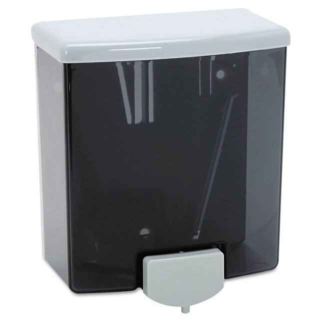 Classicseries Surface-Mounted Liquid Soap Dispenser, 40 Oz, 5.81 X 3.31 X 6.88, Black/gray