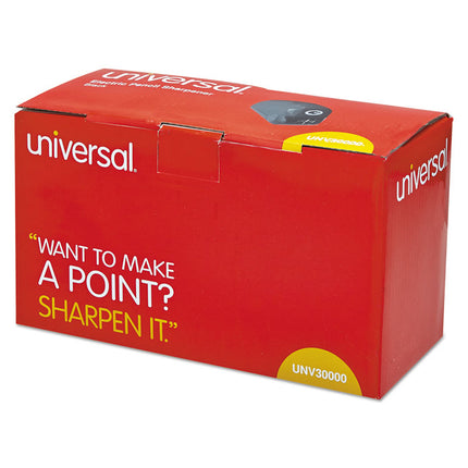 Electric Pencil Sharpener, Ac-Powered, 3.13 X 5.75 X 4, Black
