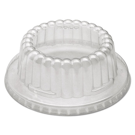 Flat-Top Dome PET Plastic Lids, For 12 oz Containers, 4.34" Diameter x 1.5" h, Clear, 1,000/Carton