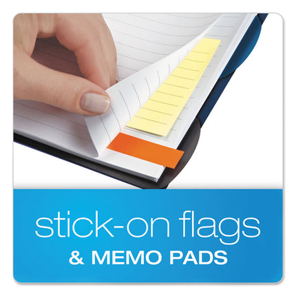 Versa Crossover Notebook, 3-Subject, Wide/Legal Rule, Navy Cover, (60) 11 x 8.5 Sheets