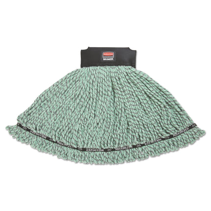 Maximizer Microfiber Mop Heads, Medium, Green, 6/carton