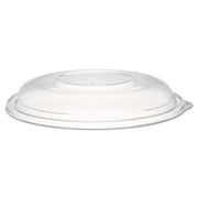 PresentaBowls Clear Dome Lids, 7.3" Diameter x 1.1" h, Clear, Plastic, 63 Lids/Bag, 4 Bags/Carton