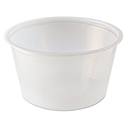 Portion Cups, 2 oz, Plastic, Clear, 250/Sleeve, 10 Sleeves/Carton