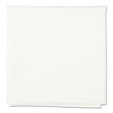 Octy-Round Plastic Tablecover, 82" Diameter, White, 12/carton
