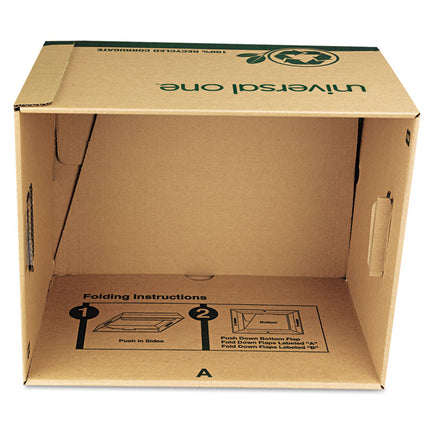 Recycled Heavy-Duty Record Storage Box, Letter/legal Files, Kraft/green, 12/carton