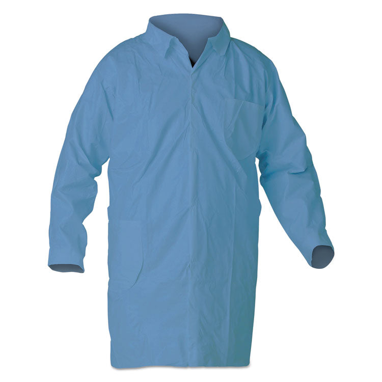 A65 Flame Resistant Lab Coats, X-Large, Blue, 25/carton
