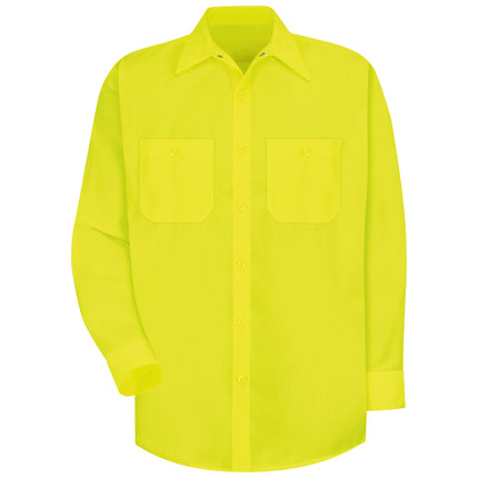 Red Kap® Long Sleeve Enhanced Visibility Work Shirt / SS14YE