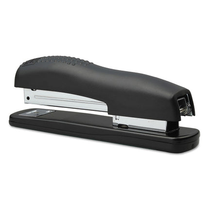 Ergonomic Desktop Stapler, 20-Sheet Capacity, Black