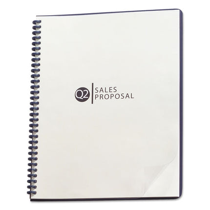 ProClick Pre-Punched Cover, Clear, 11.75 x 8.5, Punched, 25/Pack