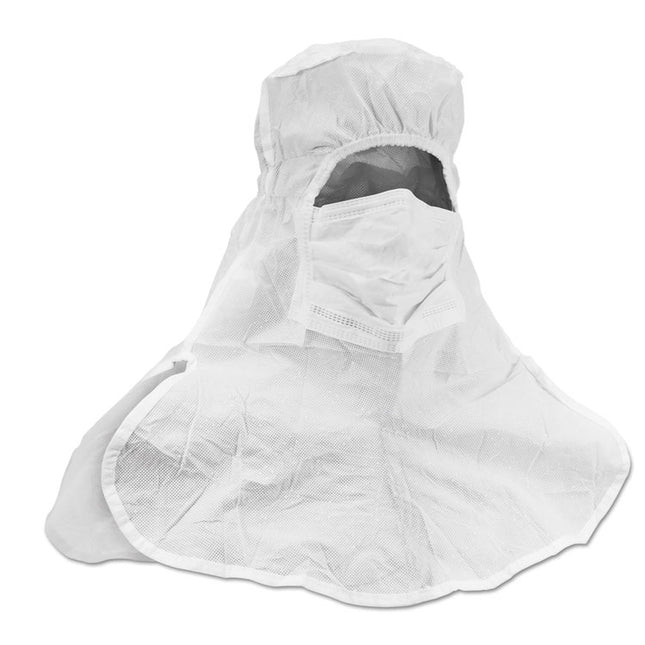 A5 Sterile Integrated Hood and Mask with CLEAN-DON* Technology, One Size Fits All, White, 75/Carton