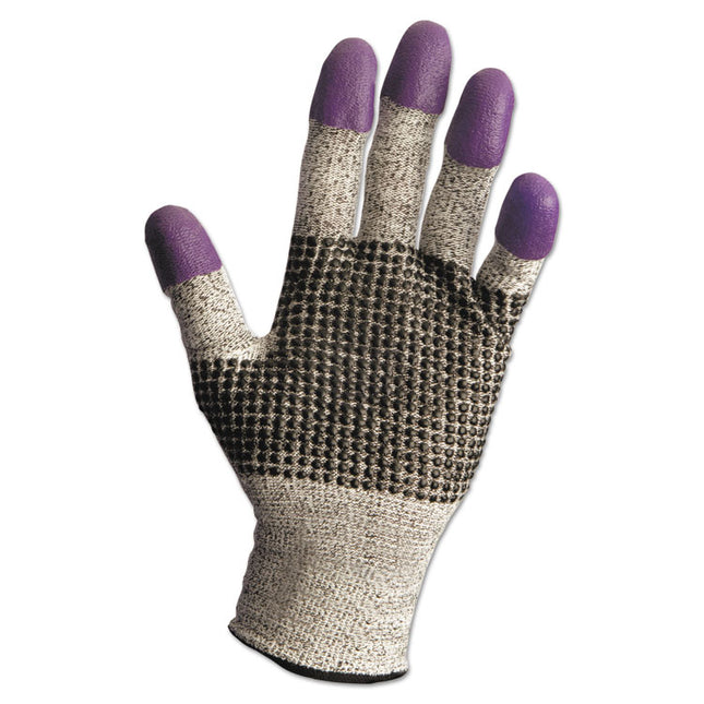 G60 PURPLE NITRILE Cut-Resistant Gloves, 210 mm Length, X-Small, Black/White/Purple, 12 Pairs/Carton