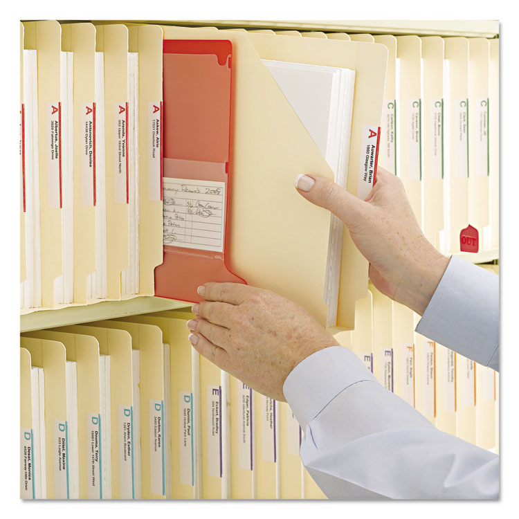 End Tab Jackets With Reinforced Tabs, Straight Tab, Letter Size, 14-Pt Manila, 50/box