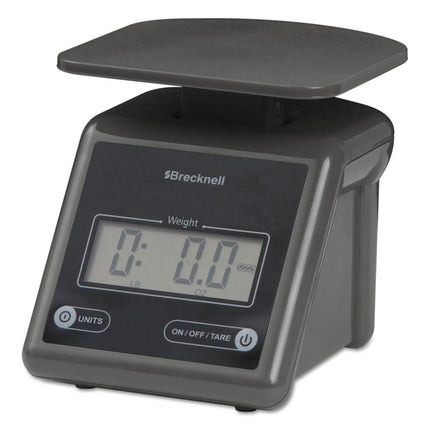 Electronic Postal Scale, 7 lb Capacity, 5.5 x 5.2 Platform, Gray
