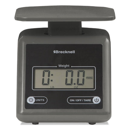 Electronic Postal Scale, 7 lb Capacity, 5.5 x 5.2 Platform, Gray