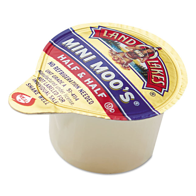 Mini Moo's Half and Half, 0.3 oz Mini Cups, 192/Carton