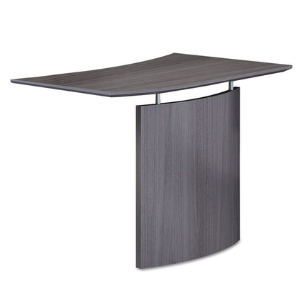 Medina Laminate Bridge, Left-Hand, 48w X 24d X 29.5h, Gray Steel