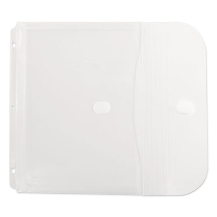 Poly Binder Pockets, 9.25 x 11.5, Clear, 5/Pack