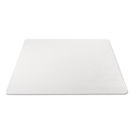 Moderate Use Studded Chair Mat For Low Pile Carpet, 46 X 60, Rectangular, Clear