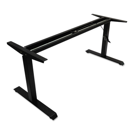 Alera AdaptivErgo Sit-Stand Pneumatic Height-Adjustable Table Base, 59.06" x 28.35" x 26.18" to 39.57", Black