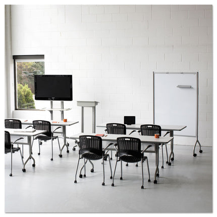 Impromptu Whiteboard Collaboration Screen, 36" x 60", White Surface, Black Metal/Plastic Frame