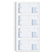 Spiralbound Message Book, Two-Part Carbonless, 5 x 2.75, 4 Forms/Sheet, 200 Forms Total