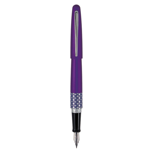 MR Retro Pop Collection Fountain Pen, Fine 0.7 mm, Black Ink, Purple Barrel